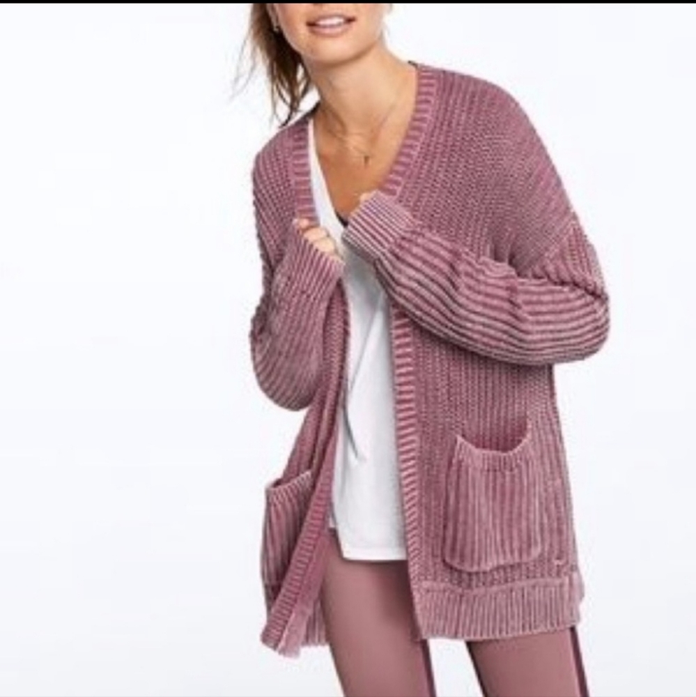 Victoria's Secret PINK cable knit cardigan...SMALL